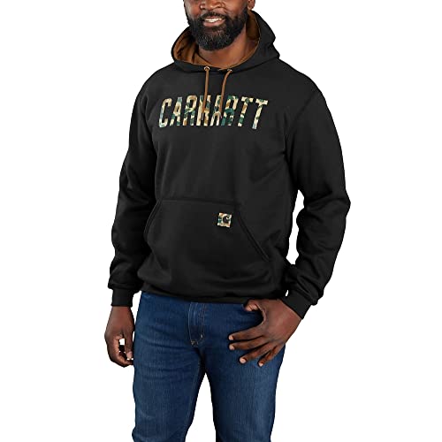 Carhartt Men's Loose Fit Midweight Camo Logo Graphic Hoodie