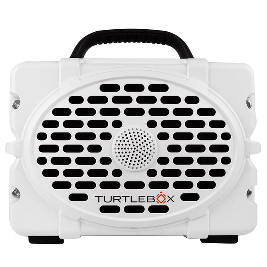 Turtlebox Gen2 White/Black Bluetooth Weather Resistant Portable Speaker
