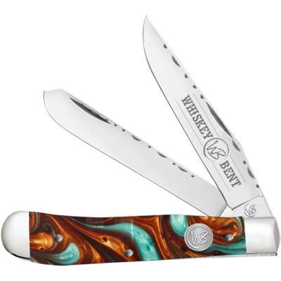 Trapper Filework Folding Knife Clip Point & Spey Blades 440 Steel Blade 4.125in Closed Length