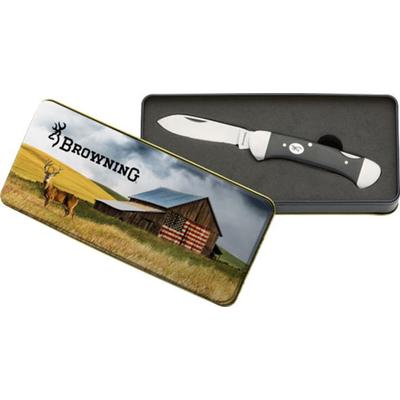 Browning 3220411 Collectible 2.5  7Cr17Mov Blade Black Handle Folding Knife
