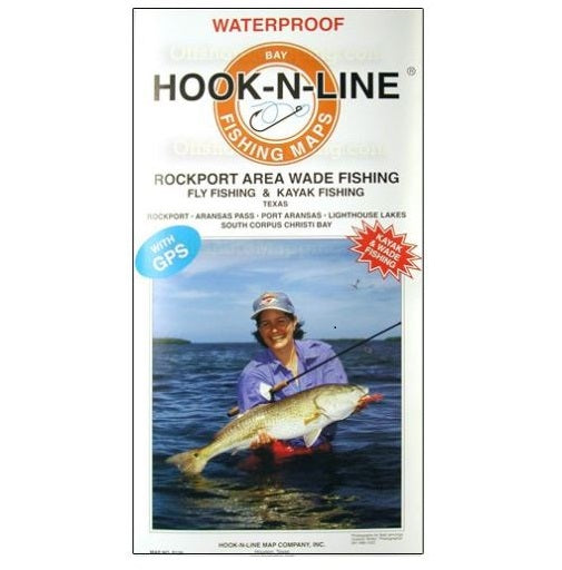 Hook-N-Line F130 Rockport Wade Area 2-Sided GPS Saltwater Fishing Map