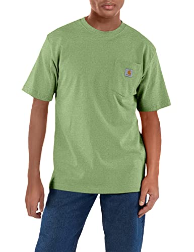 Carhartt Petite Men's Cotton/Polyester Loose Fit Heavyweight Short-Sleeve Pocket T-Shirt