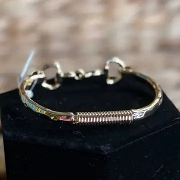 Ruby River Wholesale, LLC - Gold Horse Bit Bracelet