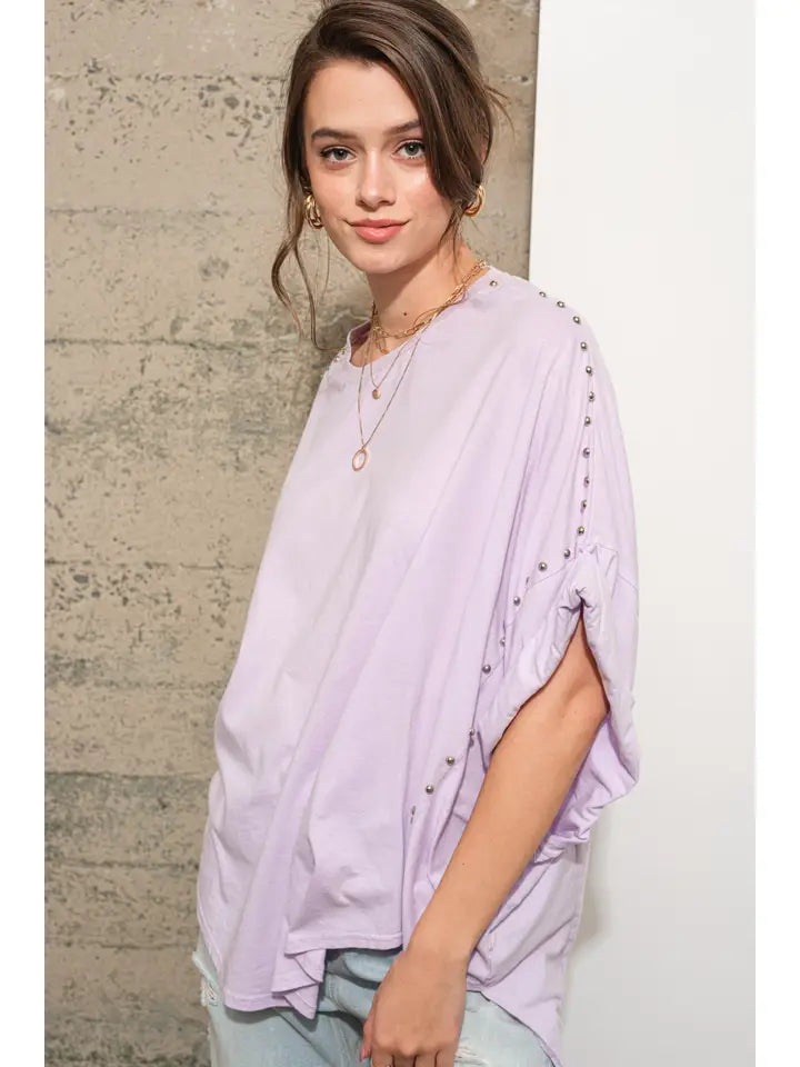 Blue B - Studded High Low Tee