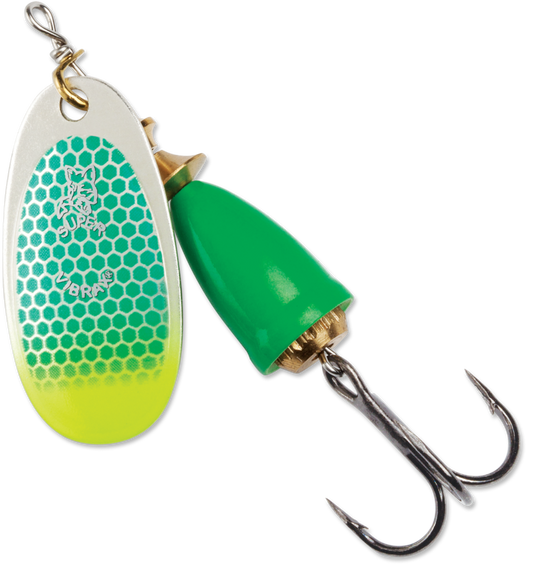 Blue Fox - Classic Vibrax - 1/4oz - Green Scale Chartreuse Tip UV