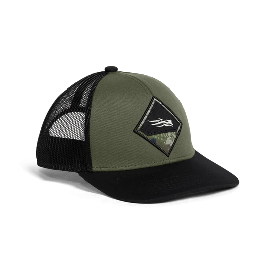 Sitka Optifade Badge Mid Pro Trucker Hat Olive Green