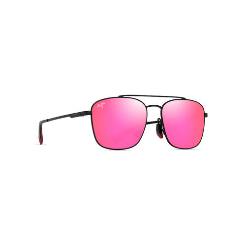 Maui Jim Piwai Asian Fit P645-02A Matte Black / Maui Sunrise Polarised Lenses