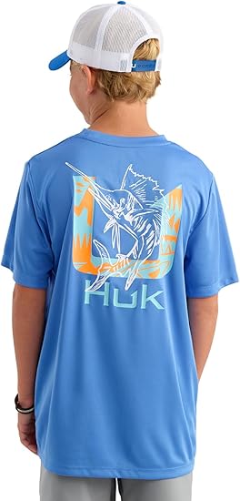 HUK - Boys Pursuit Performance Short Sleeve Crew