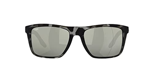 Costa Del Mar Mainsail Grey Silver Mirror Polarized Glass Square Men S Sunglasses 6S9107 910706 55