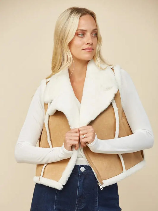 WISTERIA LANE - Shearling Vest