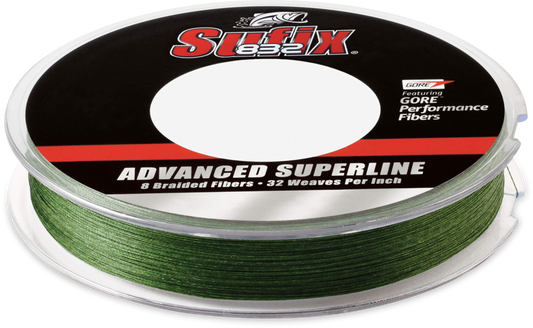 Sufix - 832 Braid - 30 LB 300 YRD - Lo Vis Green