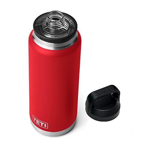 Yeti Rambler 36oz Bottle with Chug Cap Rescue Red