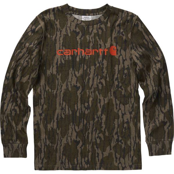 Carhartt Boy's Long-Sleeve Camo T-Shirt