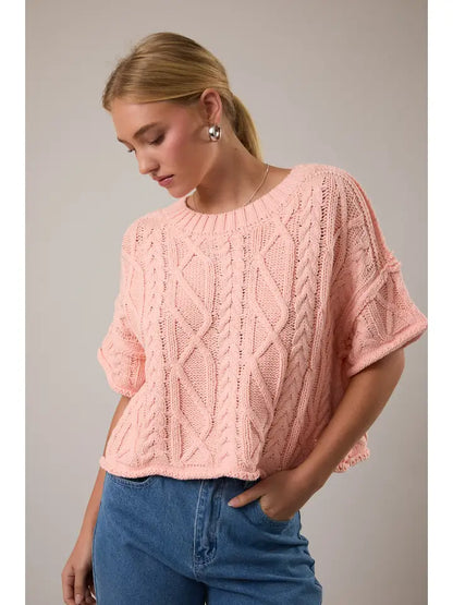 LE LIS - Round Neck Knit Top