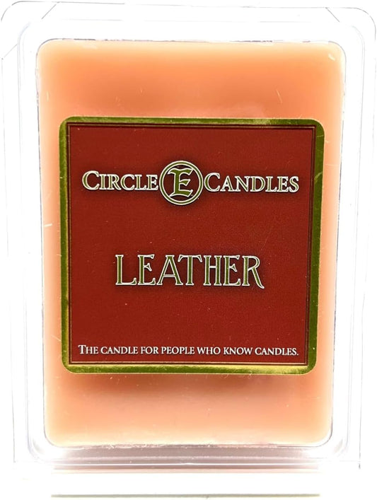 Circle E Candles - Leather 3oz Mini Tarts