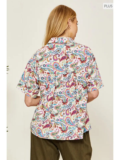 Paisley Printed Top