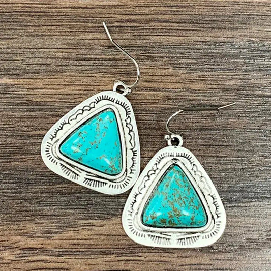 ISAC Trading Inc - Boho Turquoise Earrings