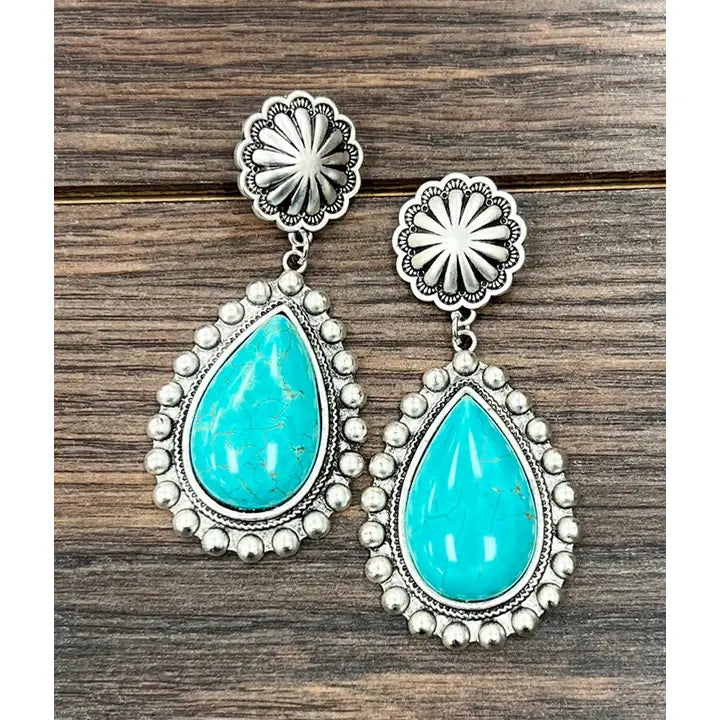 ISAC Trading Inc - Turquoise Post Earrings