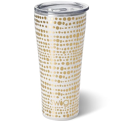 Swig Life 32oz Insulated Stainless Steel Travel Tumbler | Glamazon Gold