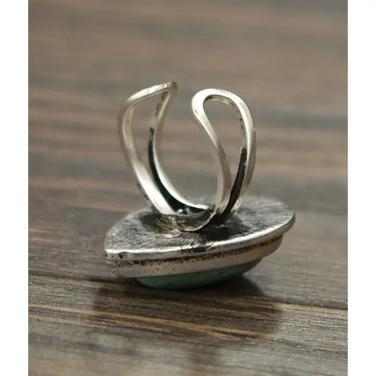 ISAC - Turquoise, Brass Adjustable Ring