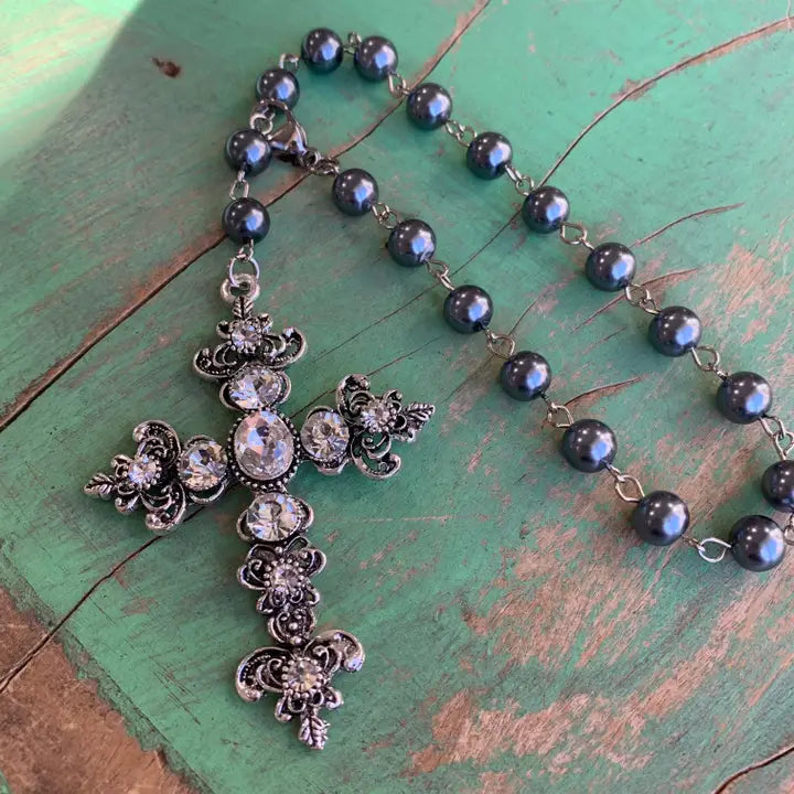 Crystal Cross Car Blessing