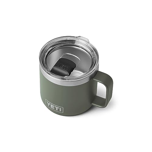 Yeti Rambler 14oz Stackable Mug with Magslider Lid Camp Green
