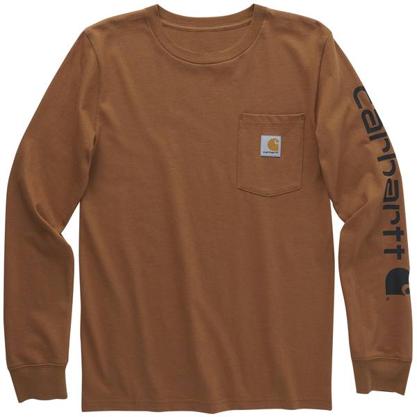 Carhartt Boys'Pocket Long Sleeve T Shirt