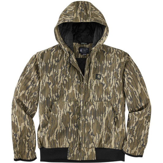 Carhartt Men's  Rugged Flex Duck Loose Fit Insulated Camo Active Jac | Mossy Oak Bottomland Camo | XL