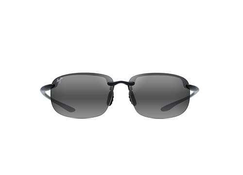 Men's Maui Jim Ho'okipa Xlarge Polarized Sunglasses Black Gloss/Neutral Grey