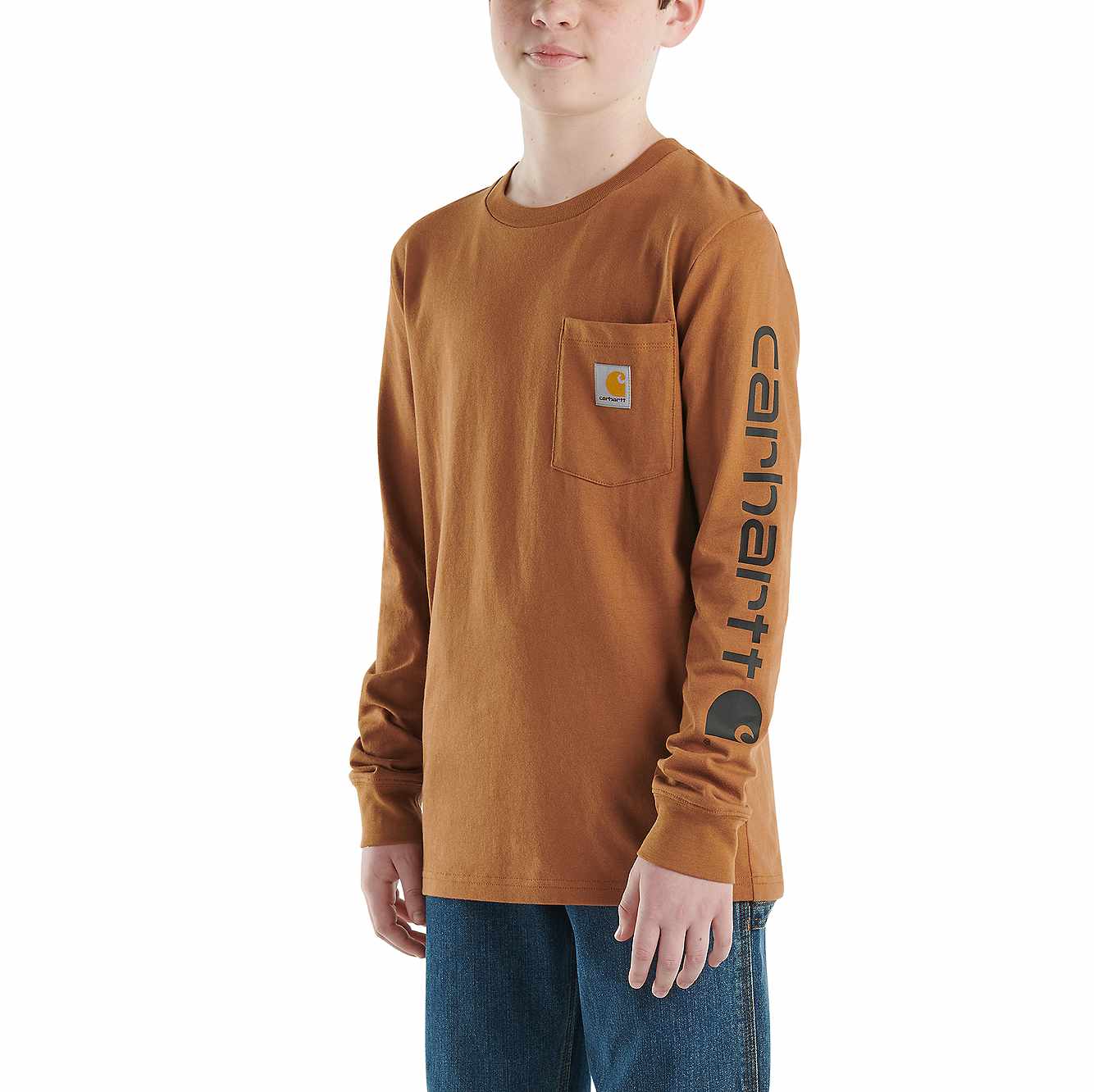 Carhartt Boys'Pocket Long Sleeve T Shirt