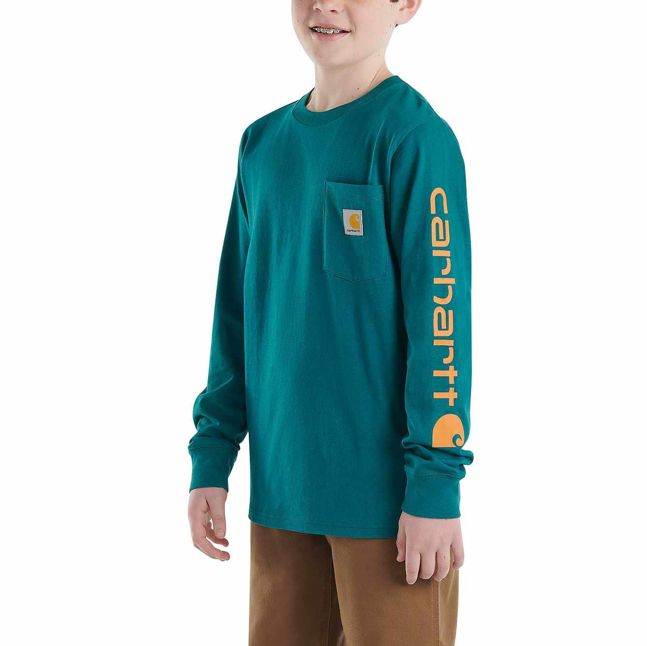 Carhartt Boys'Pocket Long Sleeve T Shirt