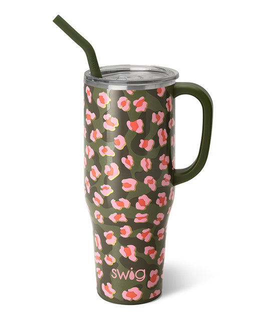 Swig Life On the Prowl 40oz Insulated Stainless Steel Tumbler with Handle Mega Mug