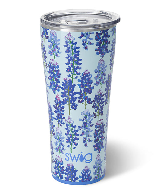 Swig Life 32oz Insulated Stainless Steel Travel Tumbler | Bluebonnet