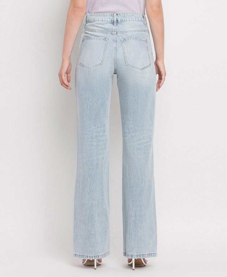 90's Vintage Super High Rise Flare Jeans