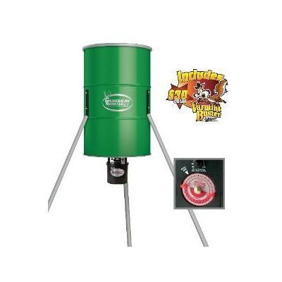 American Hunter Hunting Accessories 350 Lb. Tripod Feeder W/R-Kit Pro and Varmint Buster