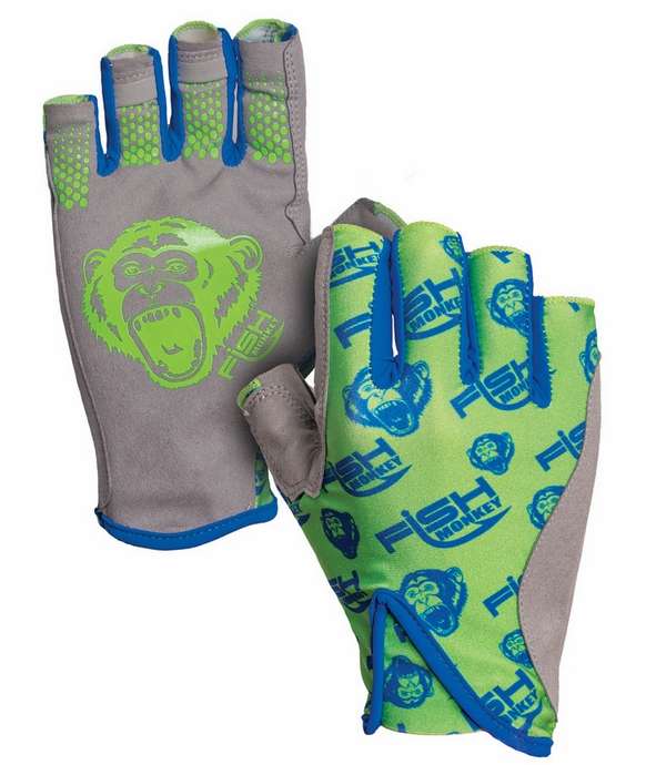 Fish Monkey Pro 365 Fingerless Fishing Guide Glove Neon Green