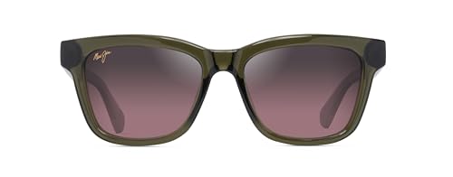 Men's Maui Jim Hanohano Polarized Sunglasses Shiny Trans Green/Maui Rose