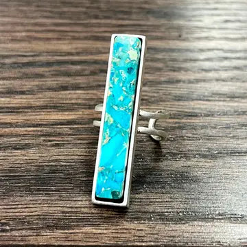 ISAC - TURQ BAR RING