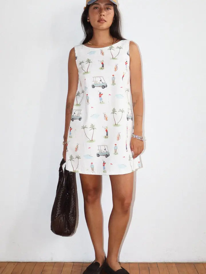Bailey Rose - Golf Print Mini Dress