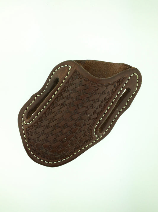 Big Bend Saddlery - Basket Angled Pancake Scabbard - Large