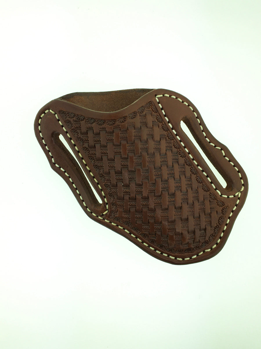 Big Bend Saddlery - Basket Angled Pancake Scabbard - Small