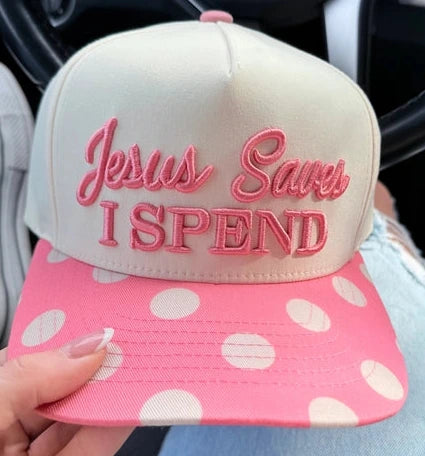 Broke Babes Wholesale - Jesus Saves I Spend Trucker Hat