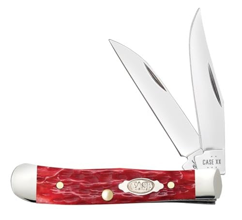 CASE Peach Seed Jig Dark Red Bone CS Tiny Trapper