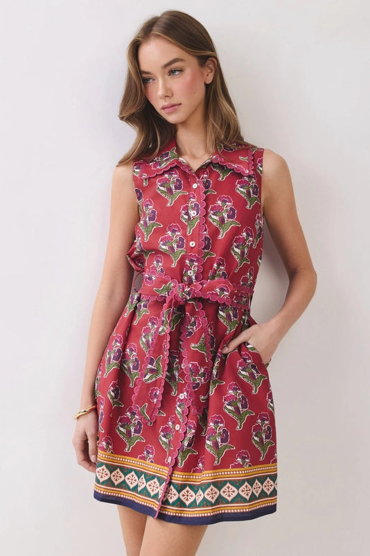 TCEC - Floral Print Mini Dress