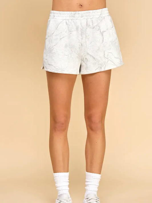 TCEC - Camouflage Print High Waisted Sweat Short