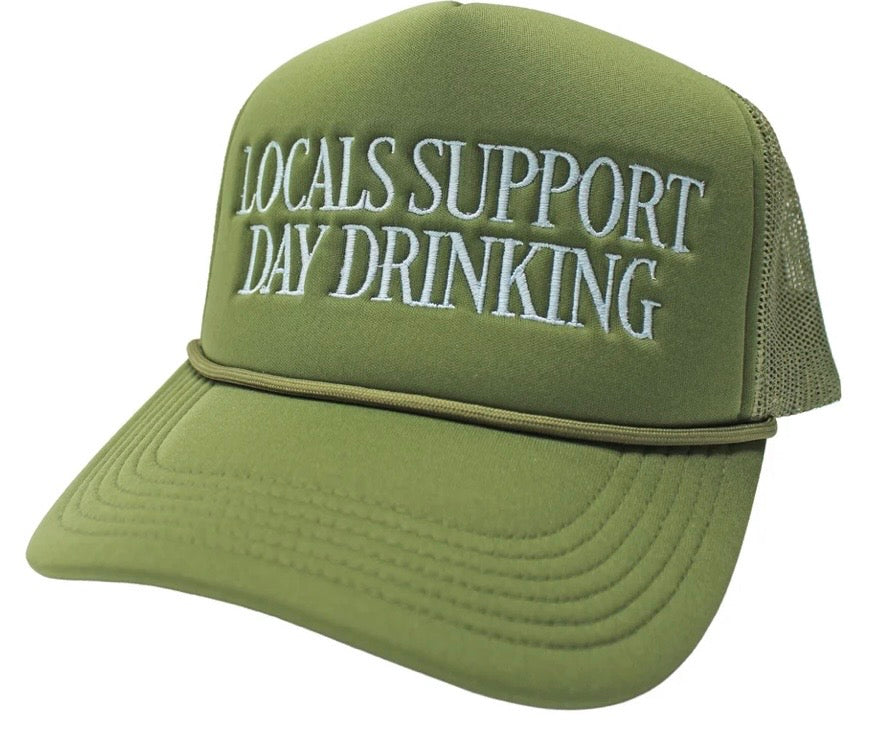 LOCAL BOY FOAM TRUCKER HAT DAY DRINKER - PINE