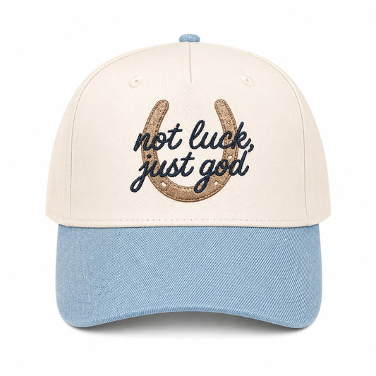 DigitalxCowgirl - Not Luck Just God Trucker Hat