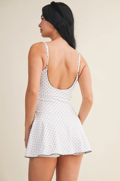 KIMBERLY C - Polka Dot Mini Dress