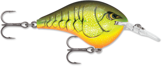 RAPALA - Dives-To - 2" 3/8oz - Chartreuse Rootbeer Crawdad