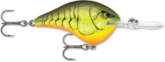 RAPALA - Dives-To - 2-1/4" 3/5oz - Chartreuse Rootbeer Crawdad